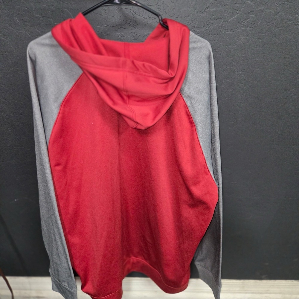 NFL Team Apparel Arizona Cardinals NFL Football Red Gray Hoodie Sweatshirt 2XL - Picture 3 of 4